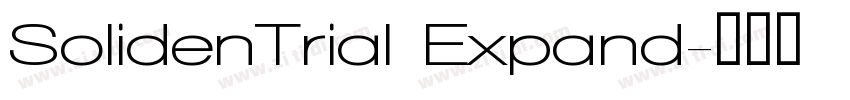 SolidenTrial Expand字体转换